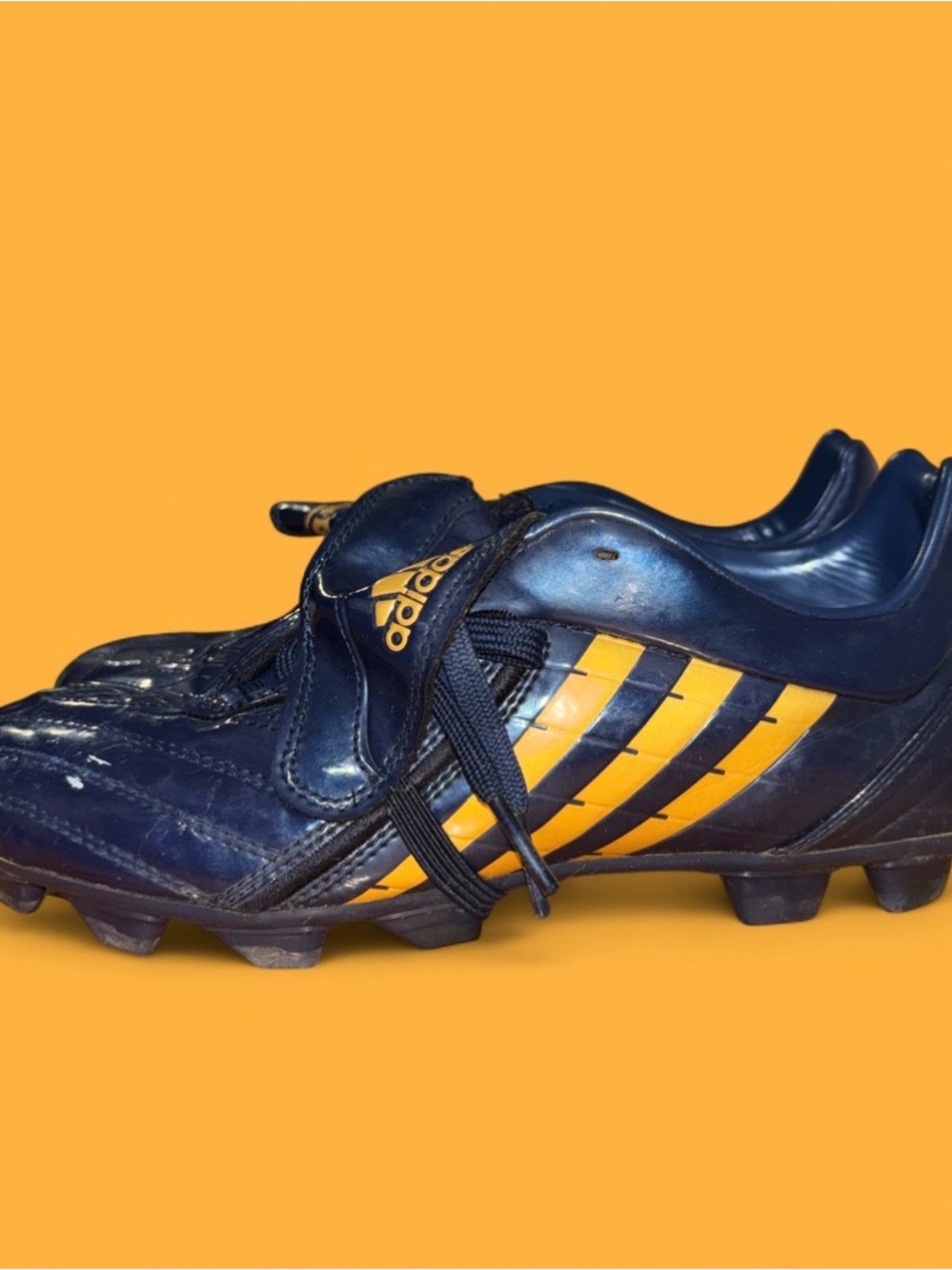 Adidas Absolado TRX FG Predator David Beckham 075613 Size 6 Navy Gold Traxion